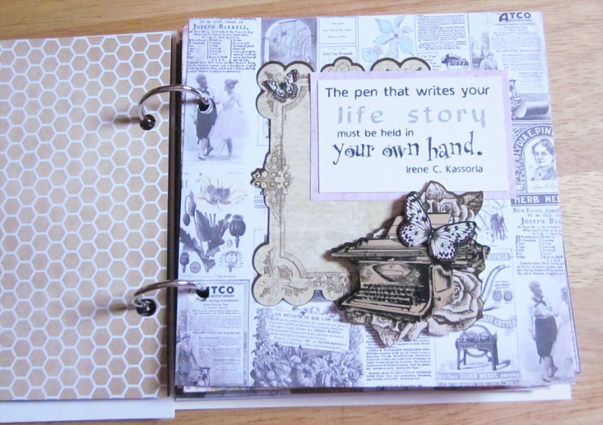 write your own story minibook page